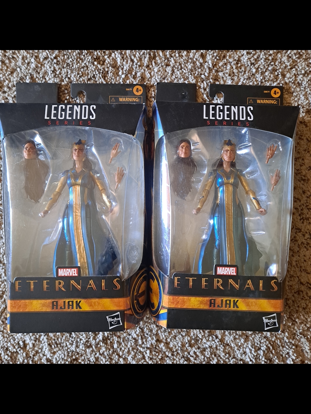 2 Marvel Legends Series Eternals Ajak Action Figures - Blue & Gold